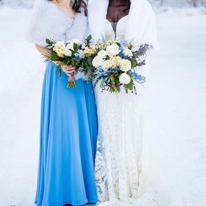 Blue bridesmaid or formal dress